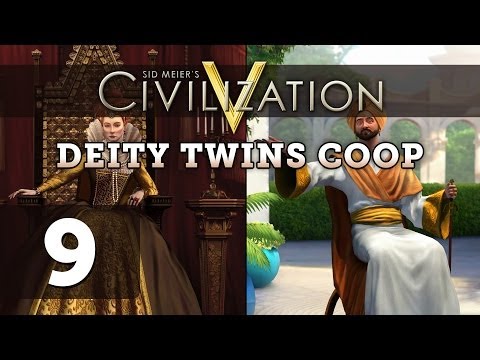 Civilization 5 Deity Twins Co-op - Part 9 (England / Arabia)