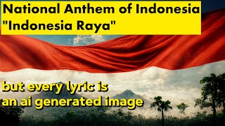 National Anthem of Indonesia🇮🇩 &quot;Indonesia Raya&quot; - but every lyric is an AI generated image