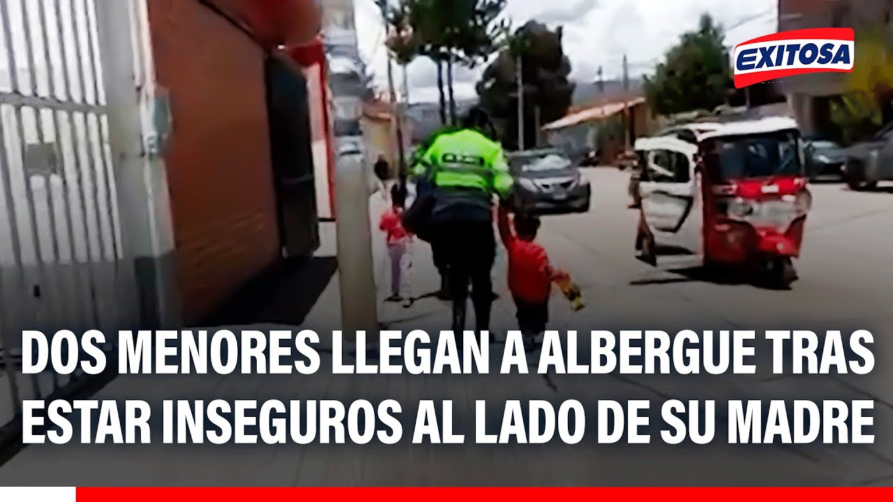 🔴🔵 Dos menores llegan a albergue tras estar inseguros al lado de su madre, en Jauja