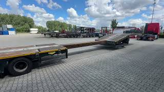 العربات نصف المقطورة عربة مقطورة مسطحة منخفضة Broshuis 3ABSD Lowloader 3-axle / GVW: 53.000kg / Neck: 23.000kg / hydrau | صورة 4 - Autoline