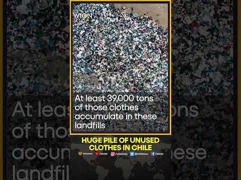 Fast fashion's mountain of leftover clothes can be seen from space