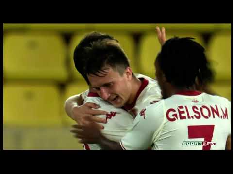UEFA Champions League. A. Golovin goal (Monaco 2:0 Sparta)