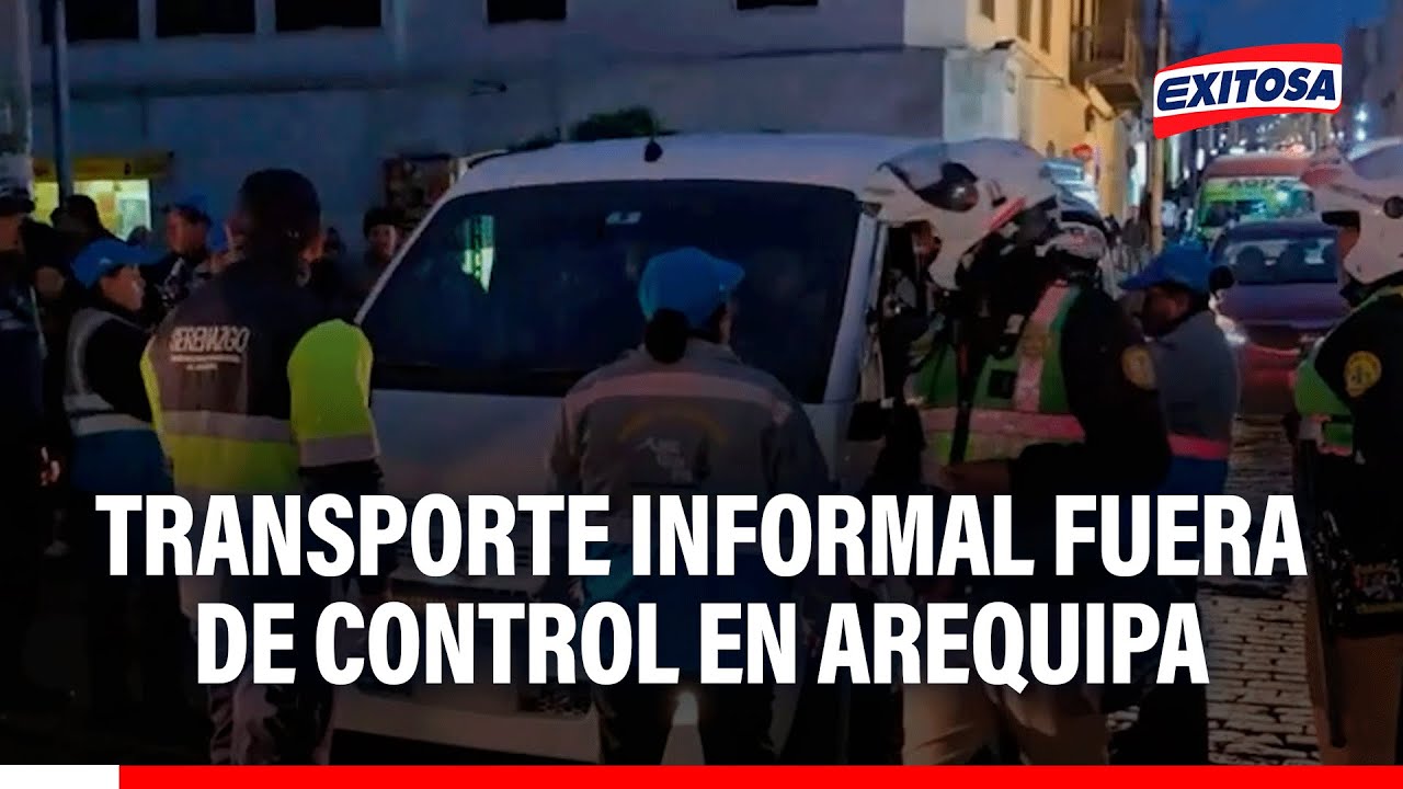 🔴🔵 Transporte informal fuera de control en Arequipa: Impiden el paso vehicular