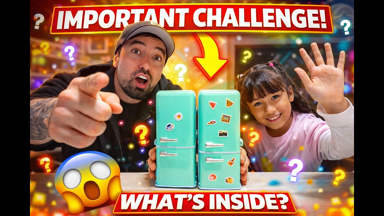 ABRINDO ITENS DA MINI GELADEIRA COM MINHA SOBRINHA