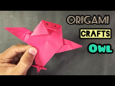 HOW TO MAKE ORIGAMI  OWL !! EASYORIGAMI !!