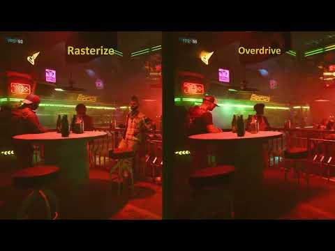 Cyberpunk2077 Rasterization VS Path Tracing Overdrive- 4k 60FPS HDR + Max Settings