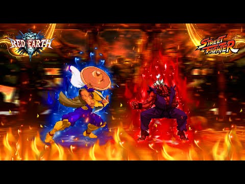 Kenji VS Shin Gouki (Akuma) - Chaotic MUGEN Death Battle [Red Earth VS Street Fighter] [CvS Pot'S]