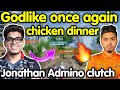 Godlike once again chicken dinner 🥵 Jonathan Admino clutch in last zone 🇮🇳