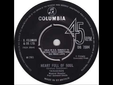 UK New Entry 1965 (151) Yardbirds - Heart Full Of Soul