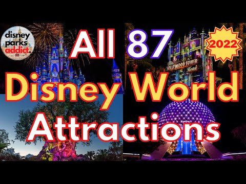 Walt Disney World ATTRACTION GUIDE - All Rides in All Four Parks - 2022 - Orlando, Florida