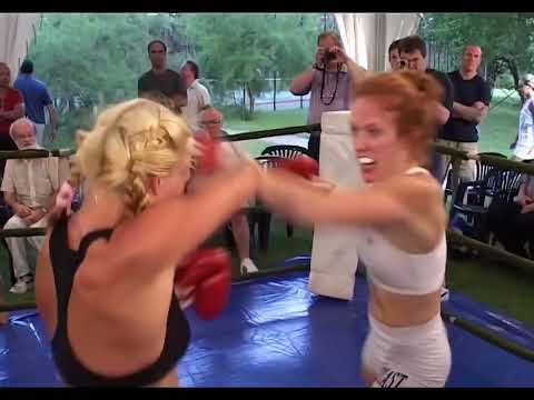 Ukraine vs USA - Post-Soviet Underground Boxing Match - Amateur Female Fight