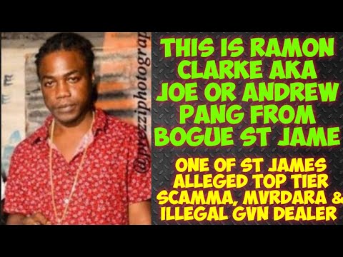 This Is RAMON CLARKE aka Joe or Andrew Pang Allegedly One Of St James Top Tier Scamma & GvN Dealer