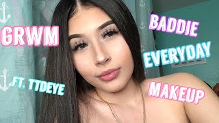 GRWM EVERYDAY  MAKEUP ROUTINE ft. ttdeye 🤍😍 *tutorial or whatevaa*