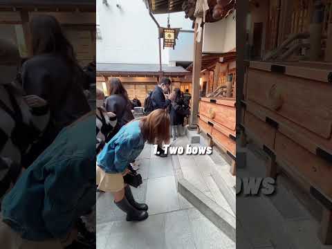 How to visit Japanese shrine properly? #shorts