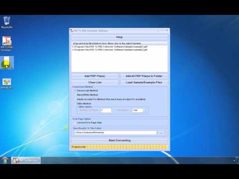 PDF To PNG Converter Software