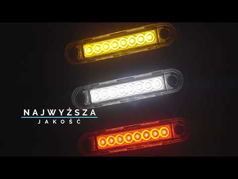 LAMPA OBRYSOWA CZERWONA LED LONG DARK (Zdjęcie 5)