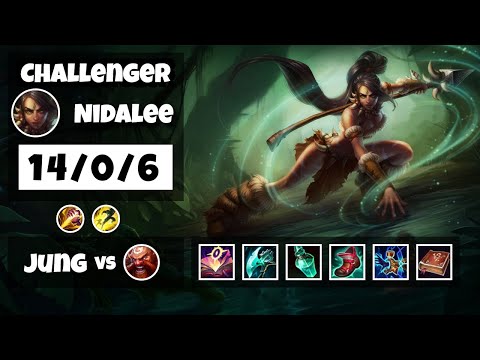 Nidalee Jungle S11 11.18 Challenger Replay (14/0/6) - KOREAN
