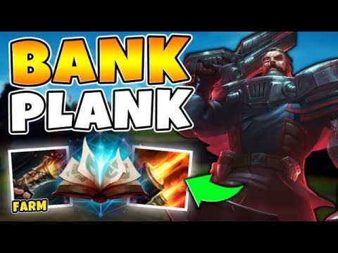 BANK-PLANK GETS YOU 3 ULT UPGRADES AT 20 MINUTES! (LEGIT FREELO) - League of Legends