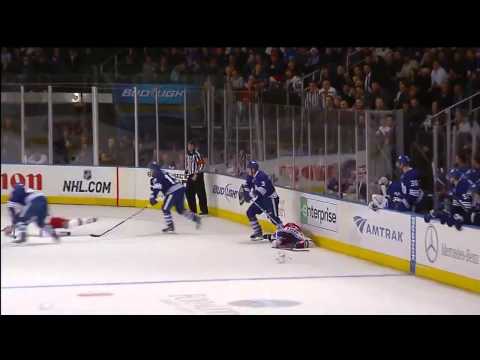 Dion Phaneuf destroys Michael Sauer & Dions dad's reaction - priceless!