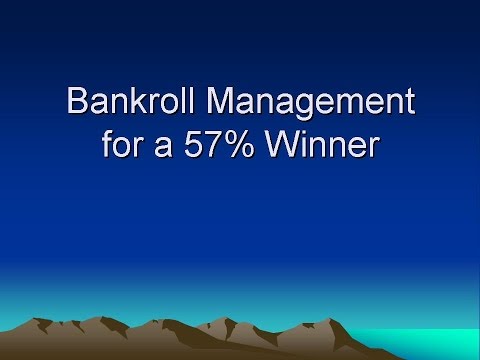 Bankroll Management for Sports Betting - bet 10%+ Video