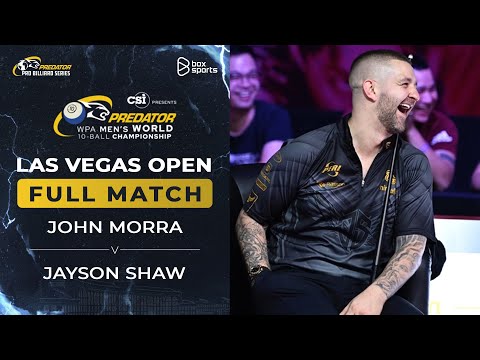 FULL MATCH | John Morra vs Jayson Shaw | 2024 WPA World Championship Men's 10-Ball | Nhánh Thua V2