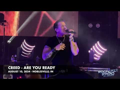 Creed performs "Are You Ready" on August 10, 2024 in Noblesville, Indiana