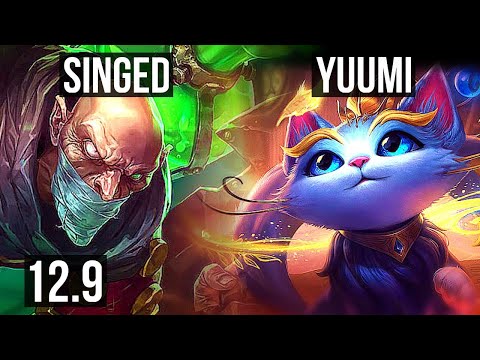 SINGED & Draven vs YUUMI & Zeri (SUP) | 1/1/12, 700+ games, 900K mastery | KR Grandmaster | 12.9