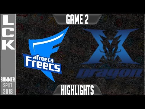 AFS vs KZ Highlights Game 2 | LCK Summer 2018 Week 6 Day 5 | Afreeca Freecs vs King-Zone G2