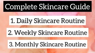 Download lagu COMPLETE SKINCARE GUIDE FOR BEGINNERS || Daily, Weekly & Monthly Skincare Routine – in Urdu/Hindi mp3