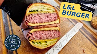 Smoked and Seared L&L Burger with LeRoy and Lewis