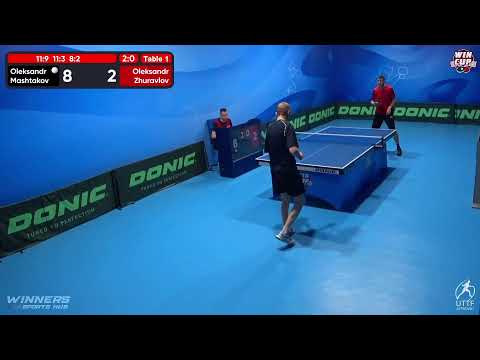 22:00 Oleksandr Mashtakov 3 - 0 Oleksandr Zhuravlov West 5 WIN CUP 13.11.2022 | TABLE TENNIS WINCUP