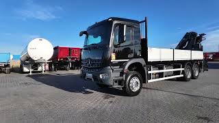 Mercedes-Benz AROCS 2636 / 6x4 / SKRZYNIOWY - 6,8 M / HDS FASSI F175A.2.23 / M flatbed truck | Image 4 - Autoline