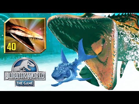 NEW MOSASAURUS GEN 2 MAX LEVEL 40 (JURASSIC WORLD)