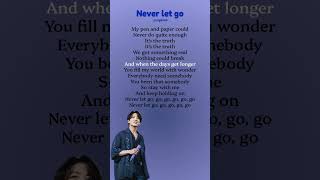 Download lagu Never let go - Jungkook Song (Lyrics) #bts #army #kpop #idol #jungkook #song #viral #shorts #lyrics mp3