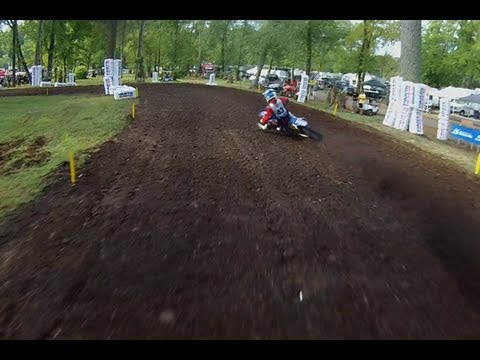 MotoSport Helmet Cam: Matt Burkeen - First Laps at Loretta Lynn's (MXPTV)