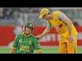 Hit wicket! Tait thunderbolt smashes into de Villiers' hip