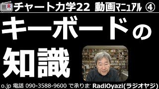 【チャート力学22動画マニュアル】第４回。キーボードの知識を学ぼう。動画を見るだけでなく、実際にパソコンを動かしながらキーの名前と働きを学びましょう。この動画を見れば、一気にパソコン名人に近づけます。