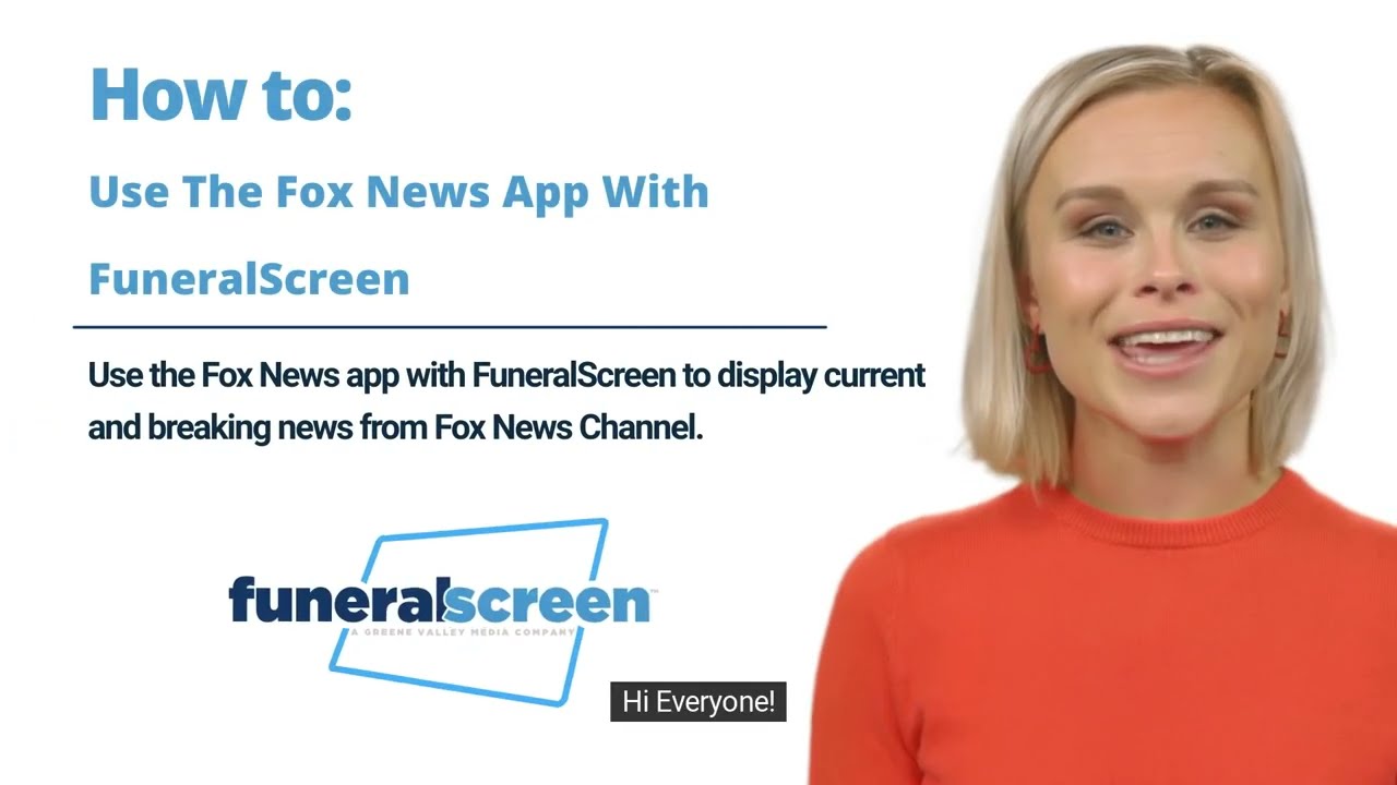 How To Use The Fox News App With FuneralScreen