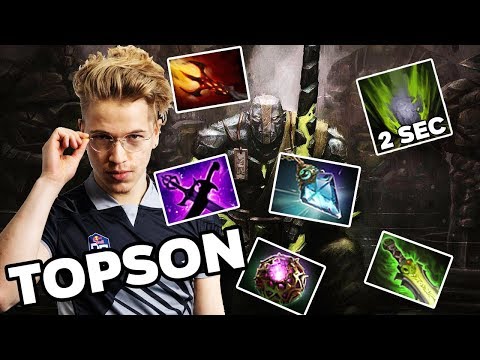 TOPSON the new Jerax - Earth Spirit Magic Build 2sec Rolling Boulder NEW OP Dota 2