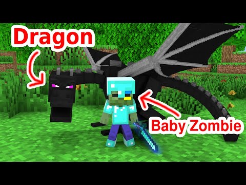 Baby Zombie Become a Hero - Sad Story - Minecraft Animation