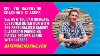 Bakers learn how you can sell your baking classes online with recipes and products