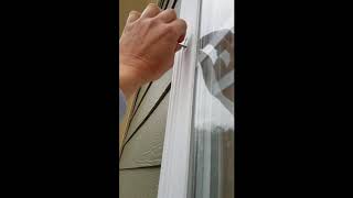 How to repair damaged  vinyl window