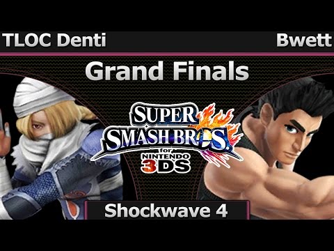Shockwave 4 Smash 3DS - TLOC Denti (Sheik/Ganon) vs Bwett (Little Mac) - Grand Finals