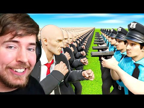 100 Assasain vs Real cops | mrbeast hindi new video | mr beast in hindi new video | mrbeast hindi