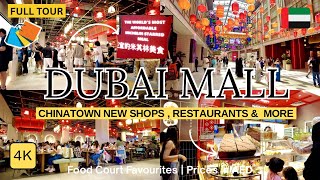 Dubai Mall Chinatown! NEW Shops & Tasty Finds