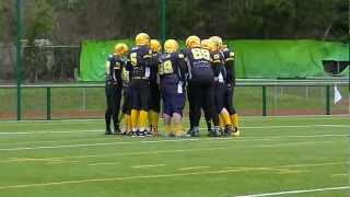 preview picture of video 'Andenne BEARS  v/s Luxembourg Steelers of Dudelange'
