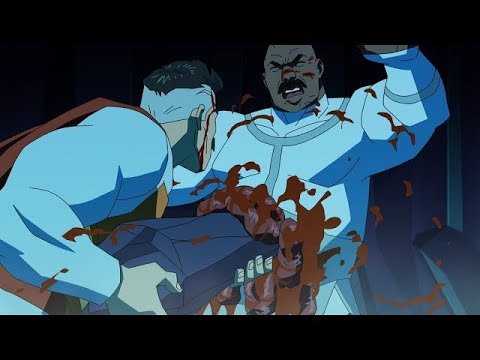 Omni Man vs Lucan Invincible Season 2 Episode 4
