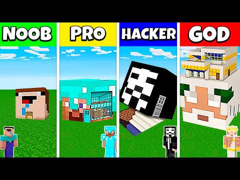 EPIC Minecraft Battle: Noob vs Pro vs Hacker vs God!