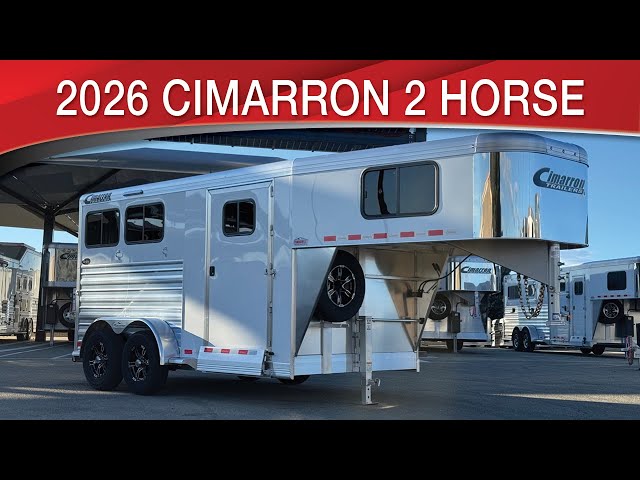 Preview image of 2026 Cimarron Norstar 2 Horse Gooseneck The Perfect Small Trailer youtube video