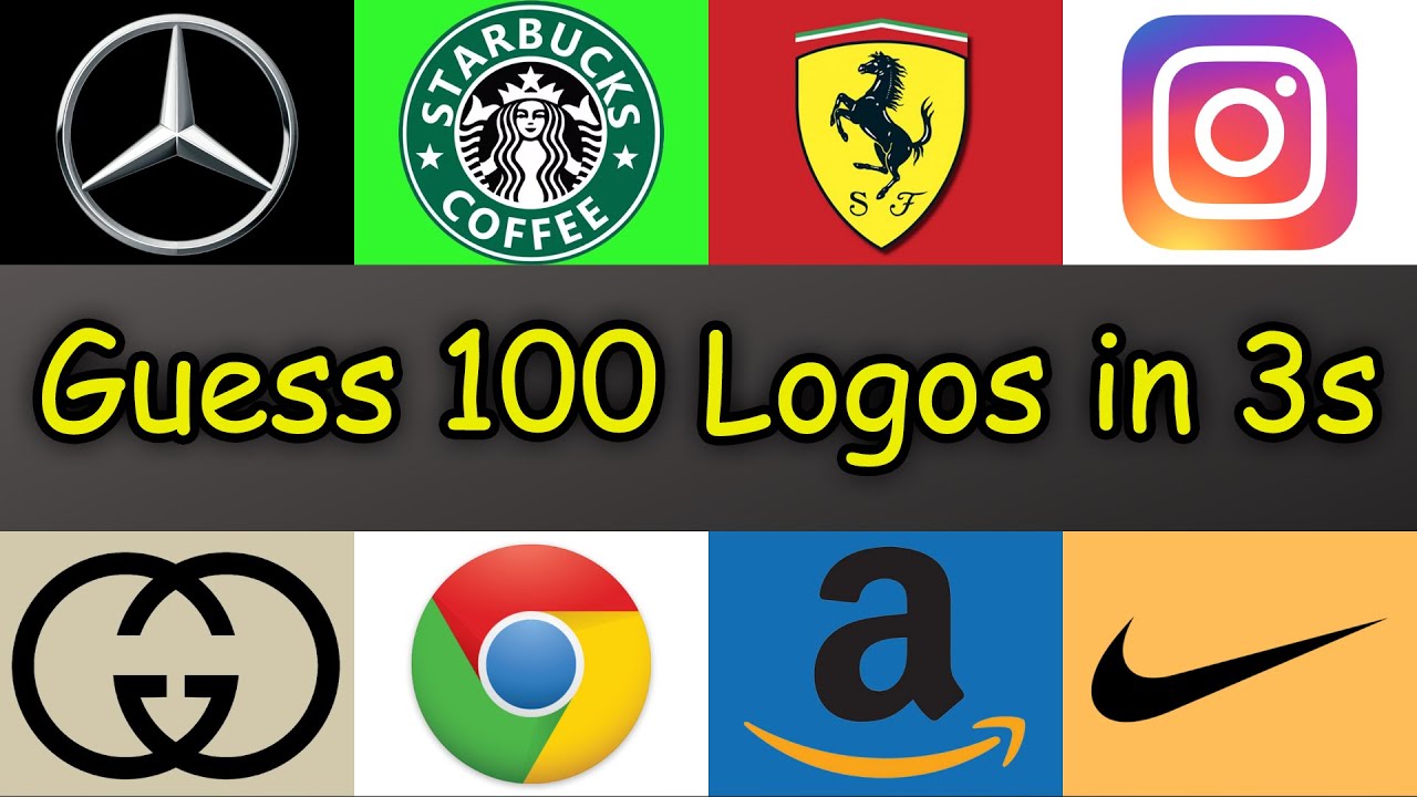 Guess 100 Logos in 3 Seconds (Logo Quiz)